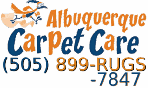 Albuquerque Carpet Cleaning Logo. Phone (505) 899-RUGS